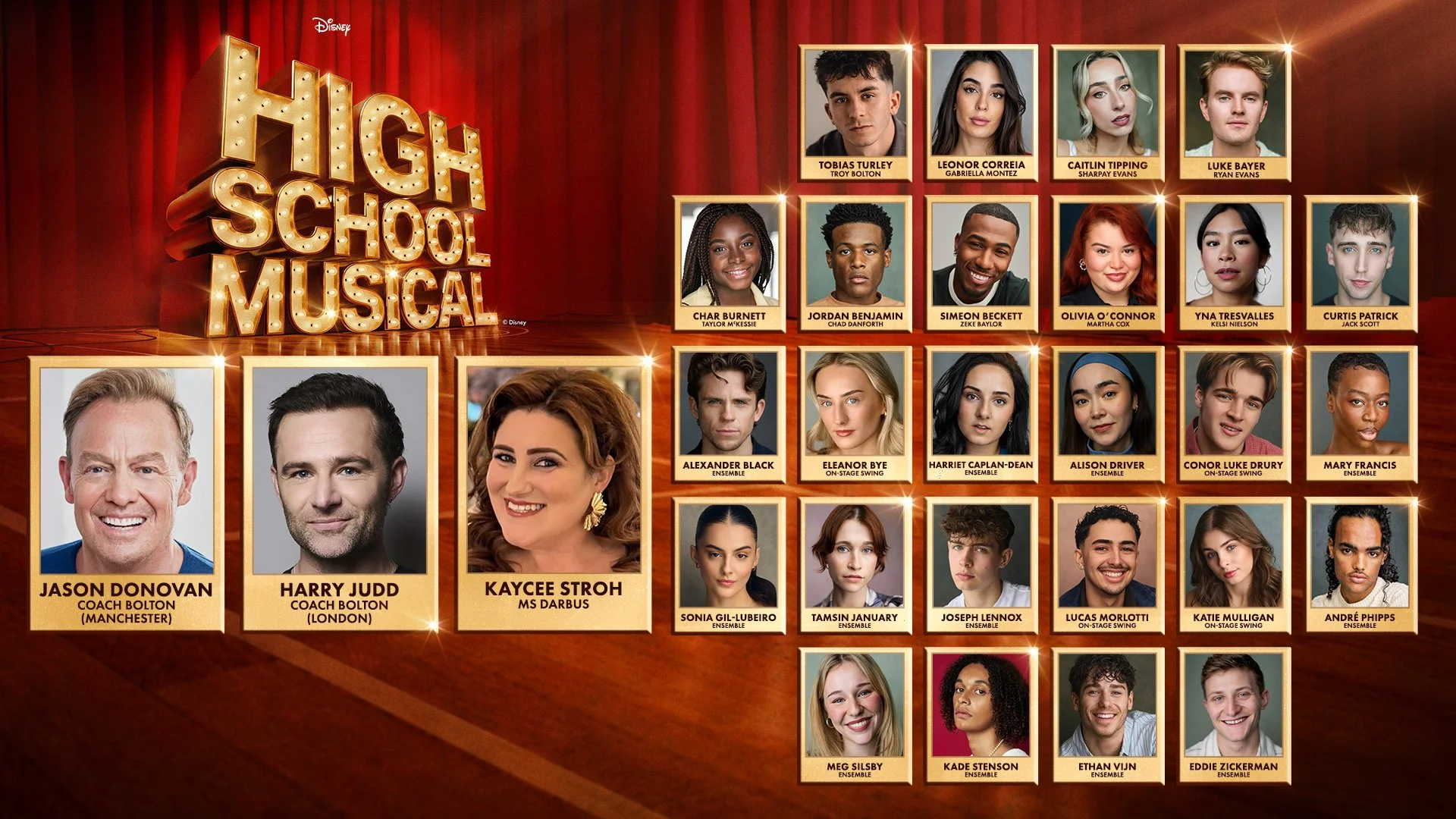 Full cast announced for DISNEY’S HIGH SCHOOL MUSICAL for Lowry and London