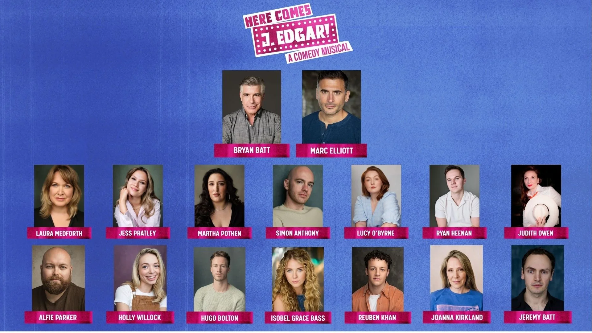 Full cast announced for HERE COMES J EDGAR! at King’s Head Theatre