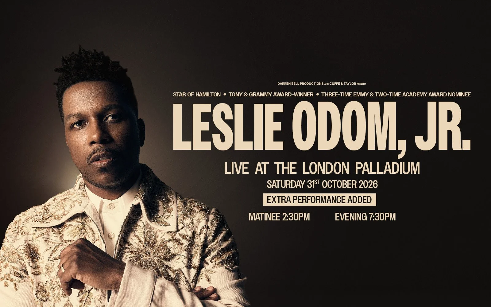 LESLIE ODOM, JR. adds extra concert performance due to popular demand
