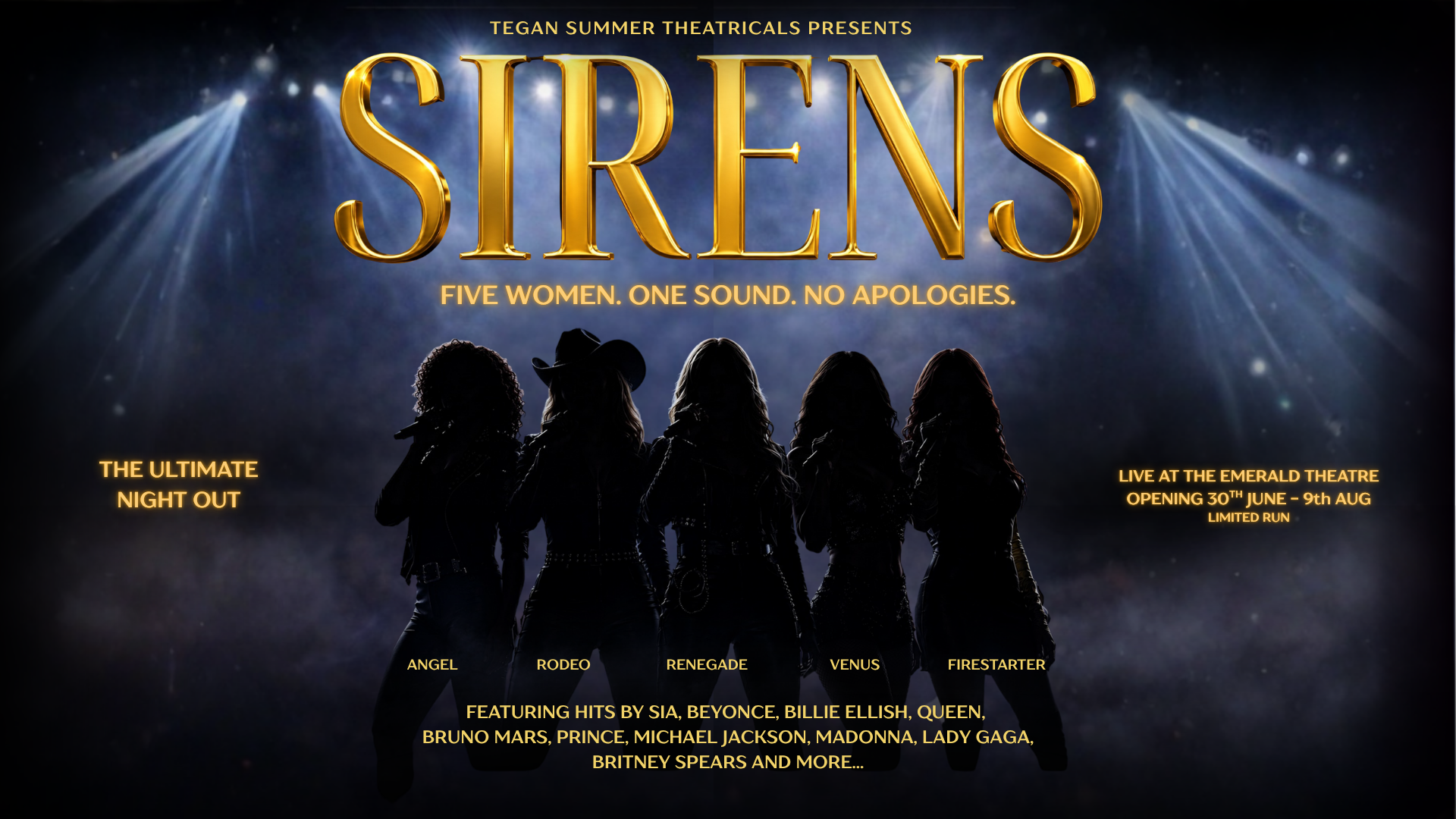 Brand new concert series SIRENS to play The Emerald Theatre