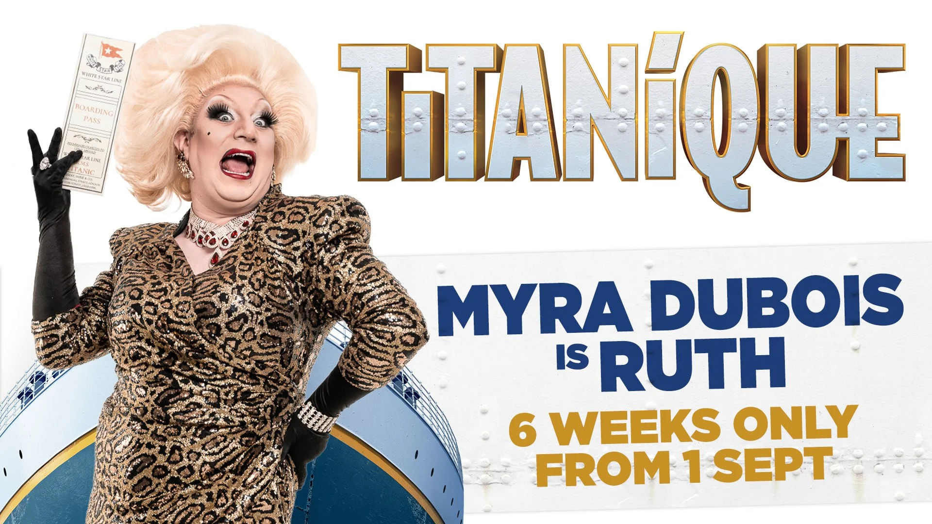 Myra DuBois to board Ship of Dreams as Ruth in Olivier Award Winning TITANIQUE from September