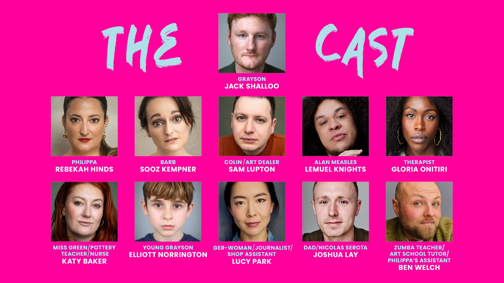Cast announced for GRAYSON THE MUSICAL at Soho Theatre Walthamstow