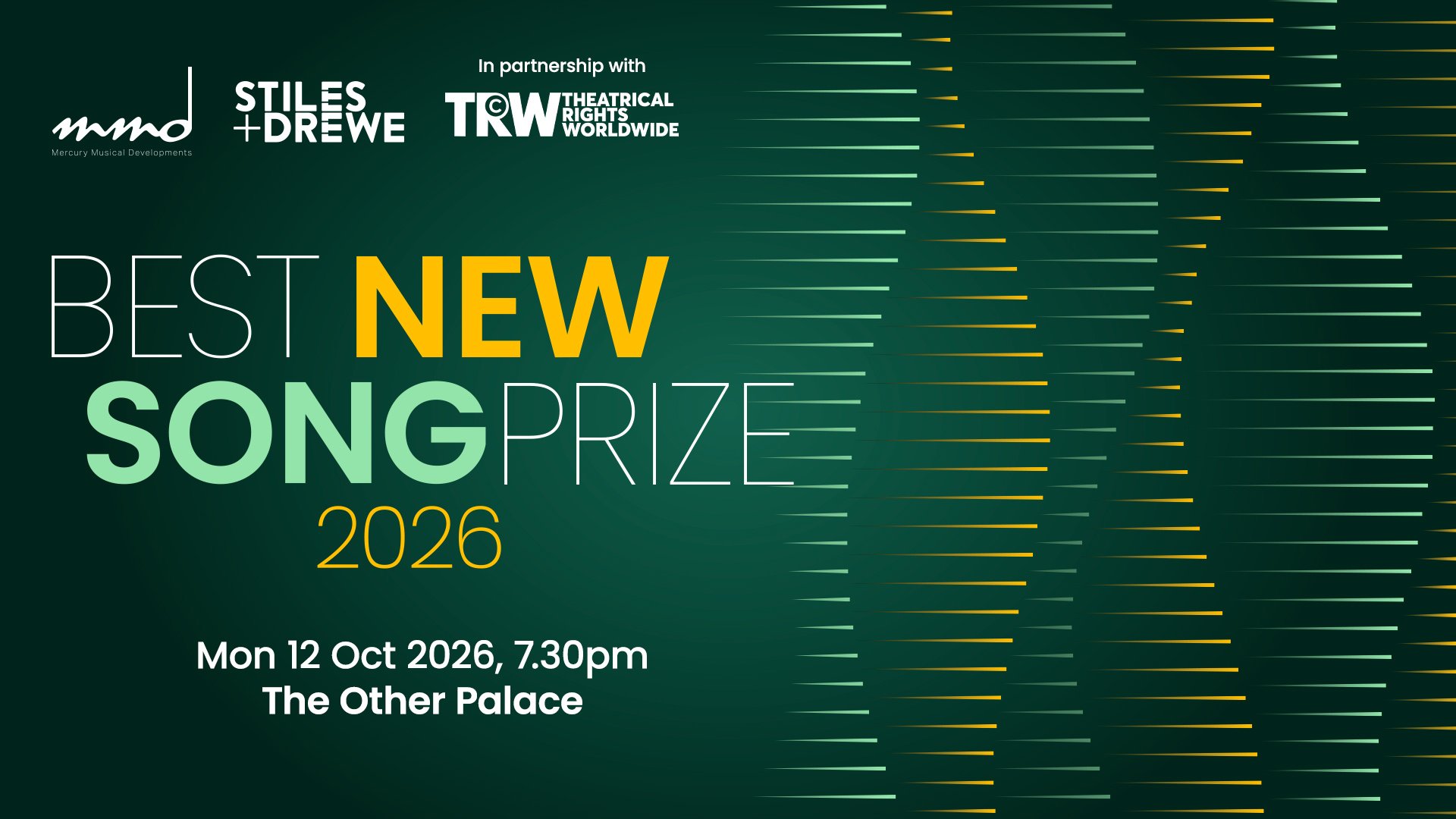 2026 STILES + DREWE BEST NEW SONG PRIZE finalists announced