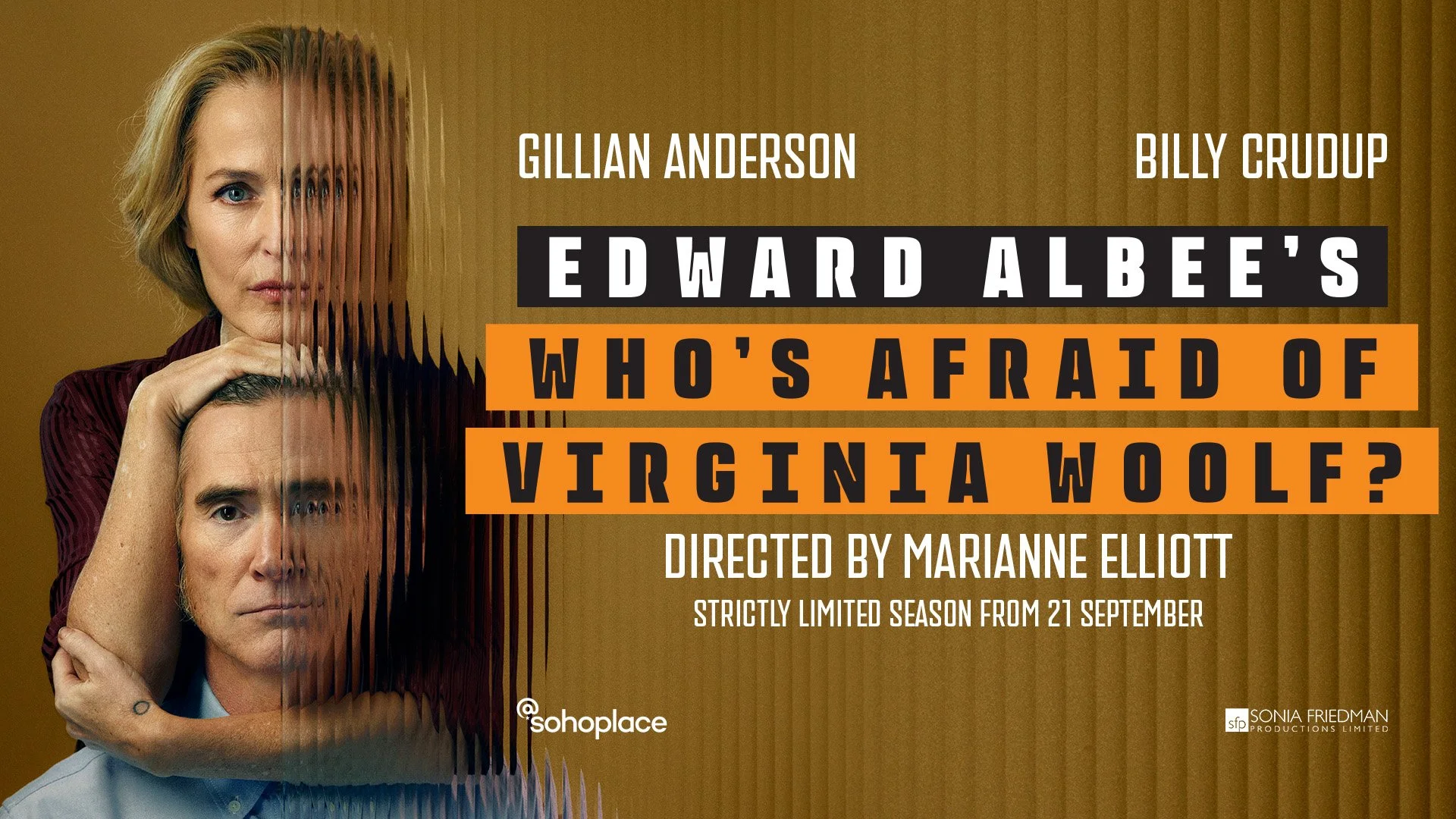 Full cast announced for WHO’S AFRAID OF VIRGINIA WOOLF? at @sohoplace