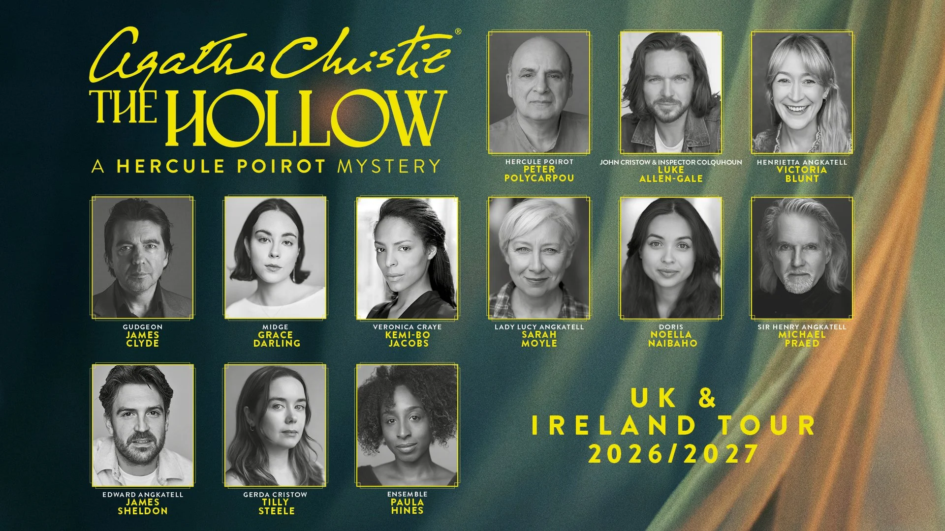 Full casting announced for Agatha Christie's THE HOLLOW