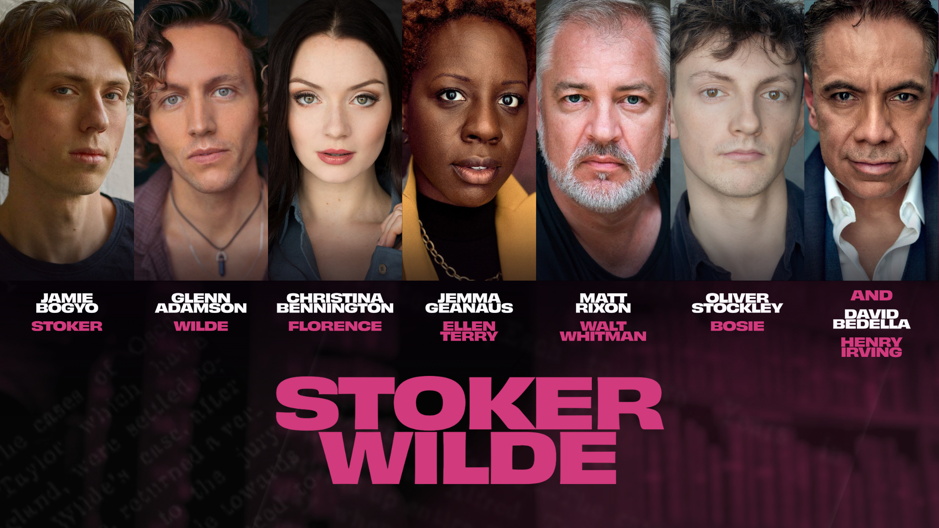 Jamie Bogyo and Glenn Adamson to star in shocking new glam-rock musical STOKER WILDE