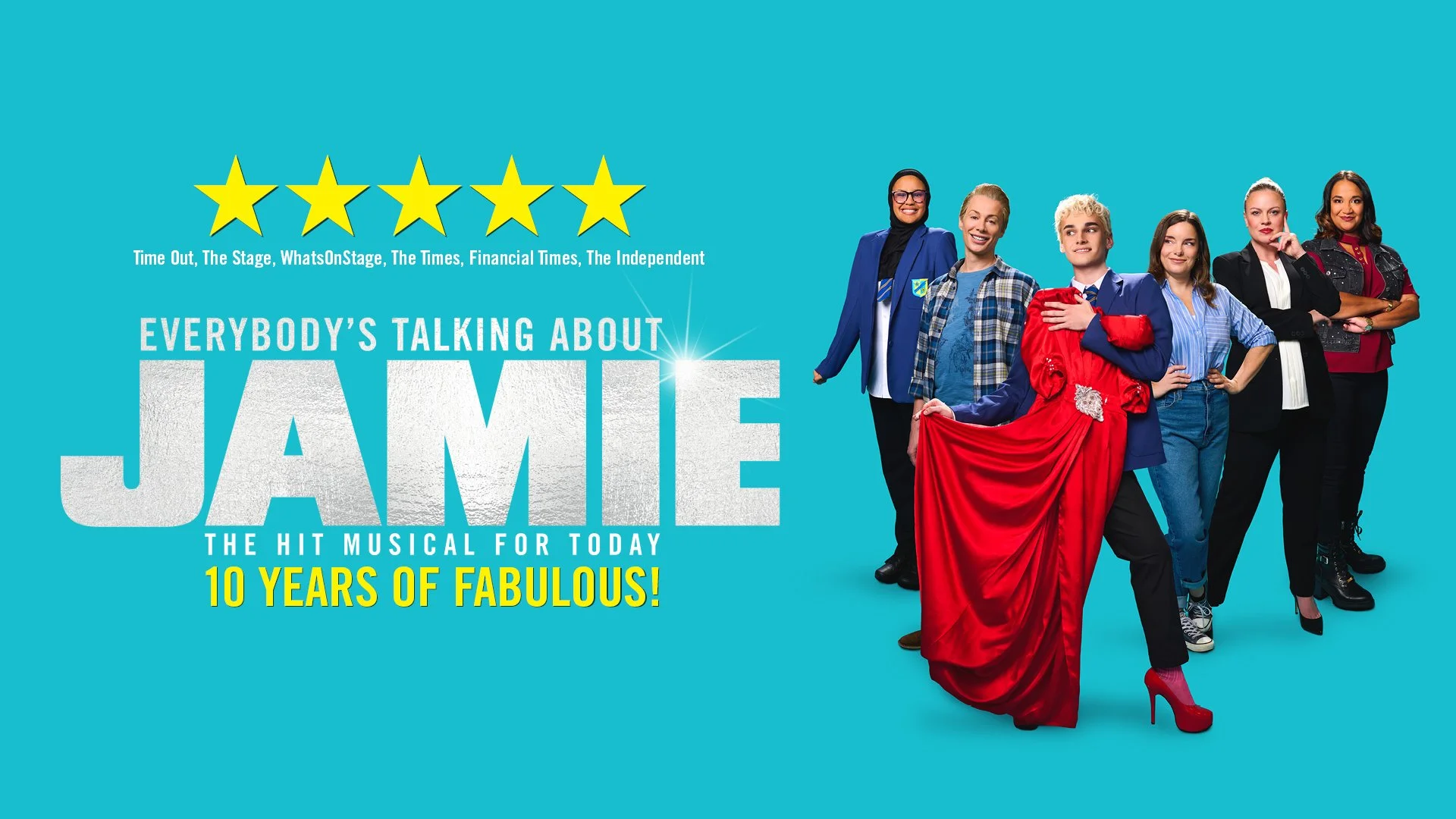Full cast announced for 10th Anniversary UK tour of EVERYBODY’S TALKING ABOUT JAMIE