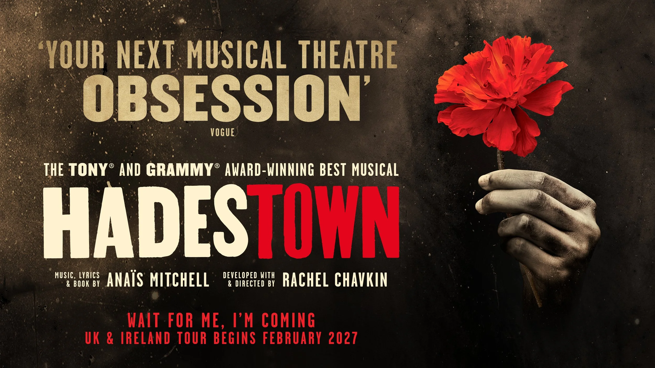 Additional dates and venues announced for HADESTOWN UK &amp; Ireland tour in 2027