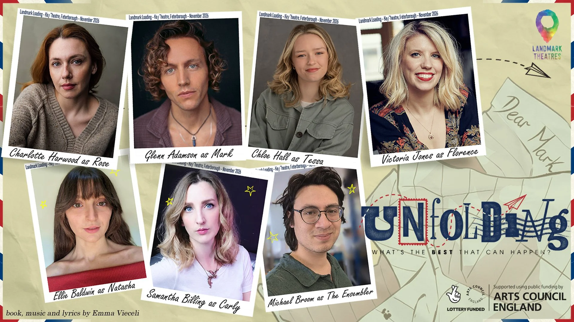 New British musical UNFOLDING announces casting for Peterborough production