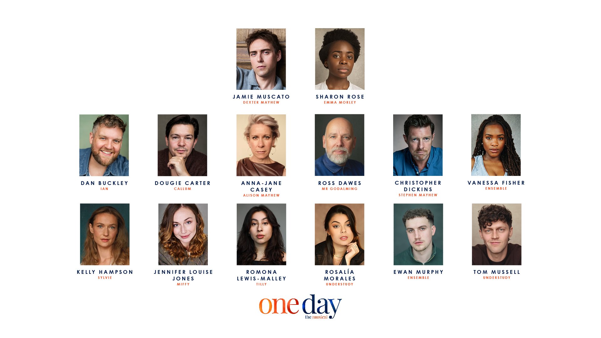 Full cast and creative team announced For ONE DAY THE MUSICAL