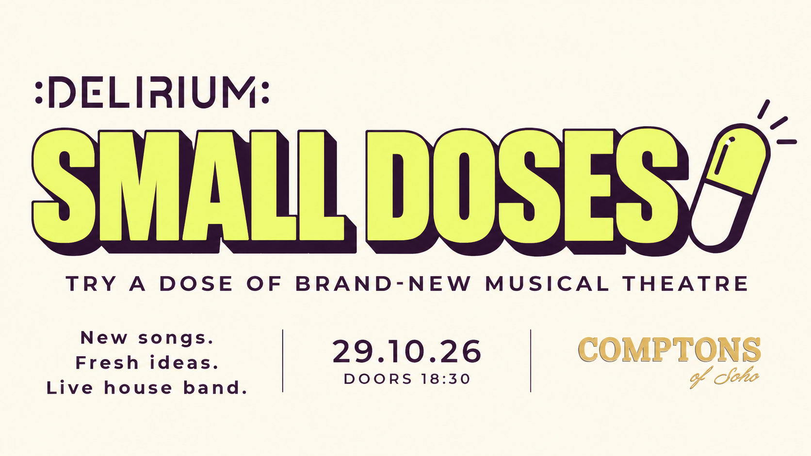 DELIRIUM announces new musical theatre showcase in Soho