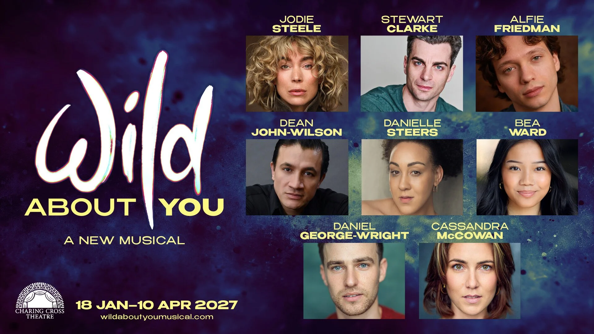 Dean John-Wilson and Daniel George-Wright to join cast of WILD ABOUT YOU at Charing Cross Theatre