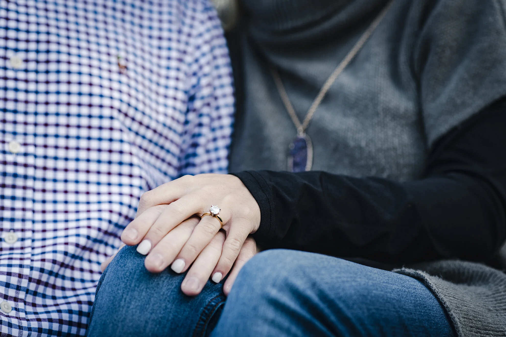 Detail of rings engagement photos