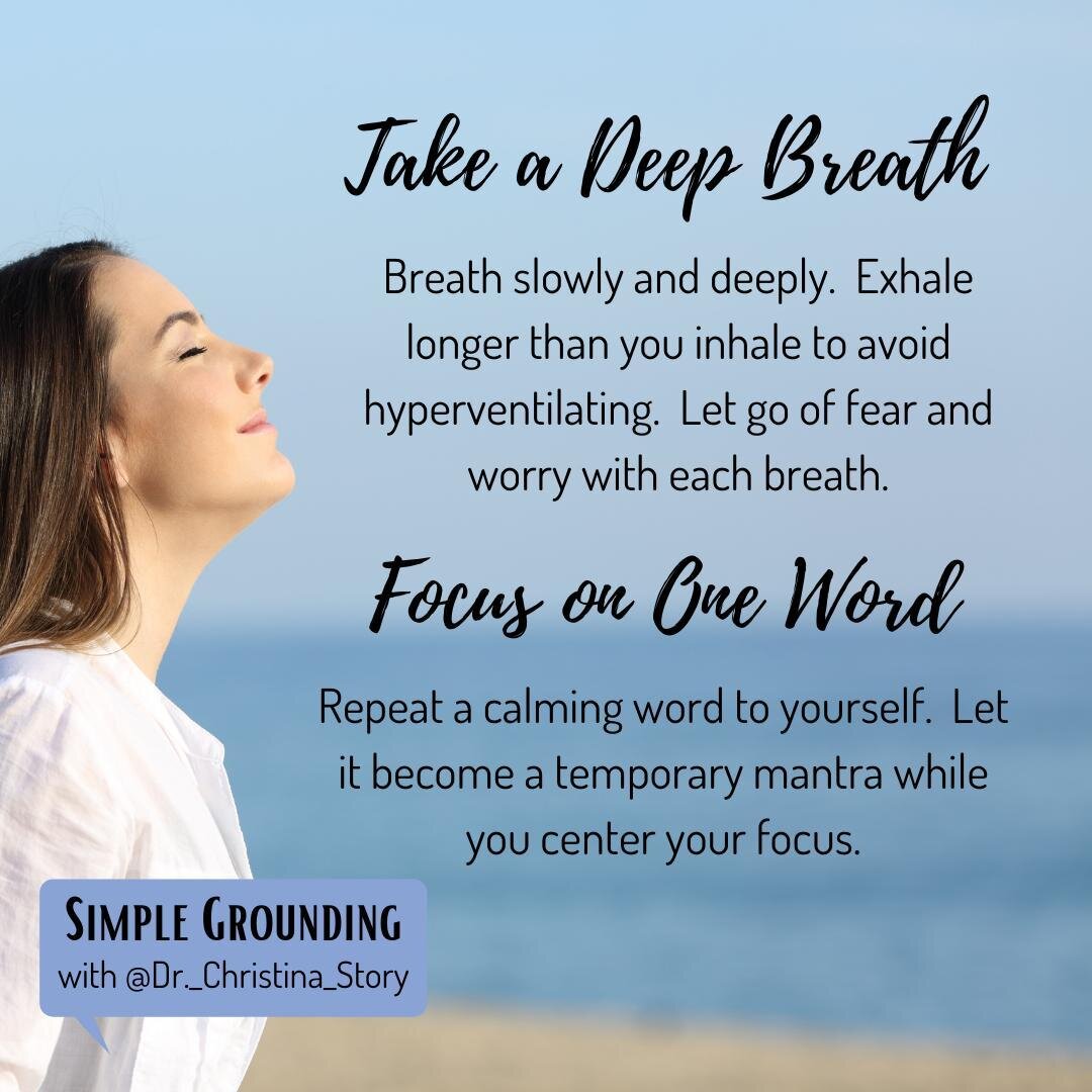 Do you meditate?⁠
⁠
This grounding tip is perfect for those of you who already practice! ⁠
⁠
Breathing and mantra focus are both great ways to calm your mind and increase your focus.⁠
⁠
And it's easier than ever to get started!  Smartphones (and even