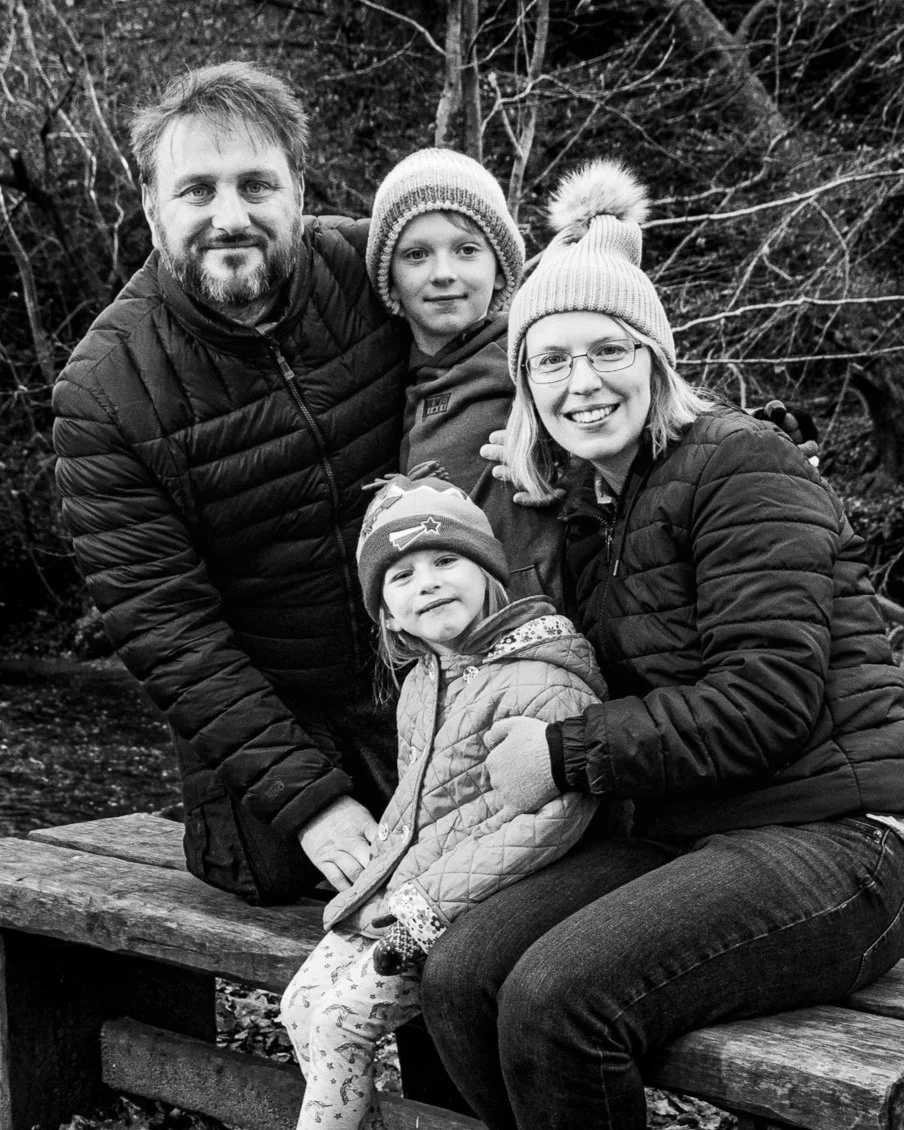 David Laffan, Wedding Photographer, with his family