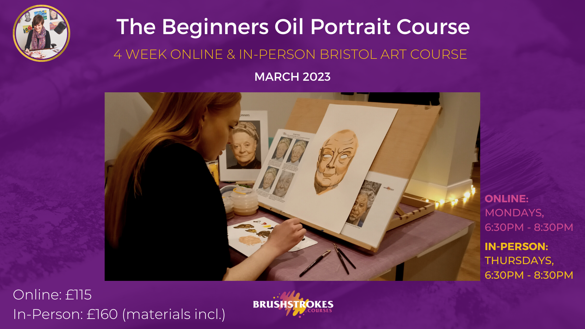 Beginners Oil Painting Course, Online — Brushstrokes Courses Based