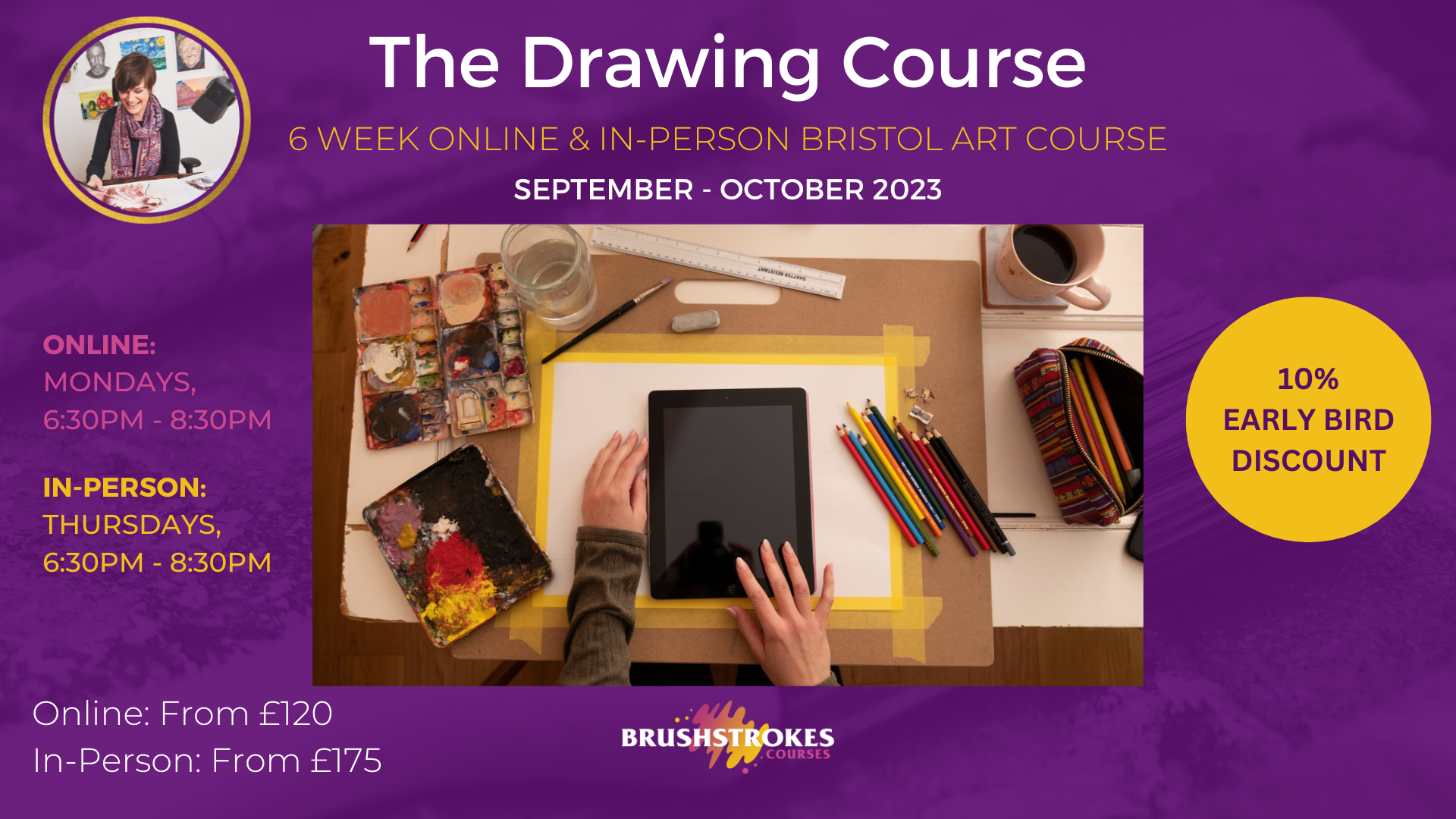 The Drawing Course, Online Purchase with Brushstrokes Courses