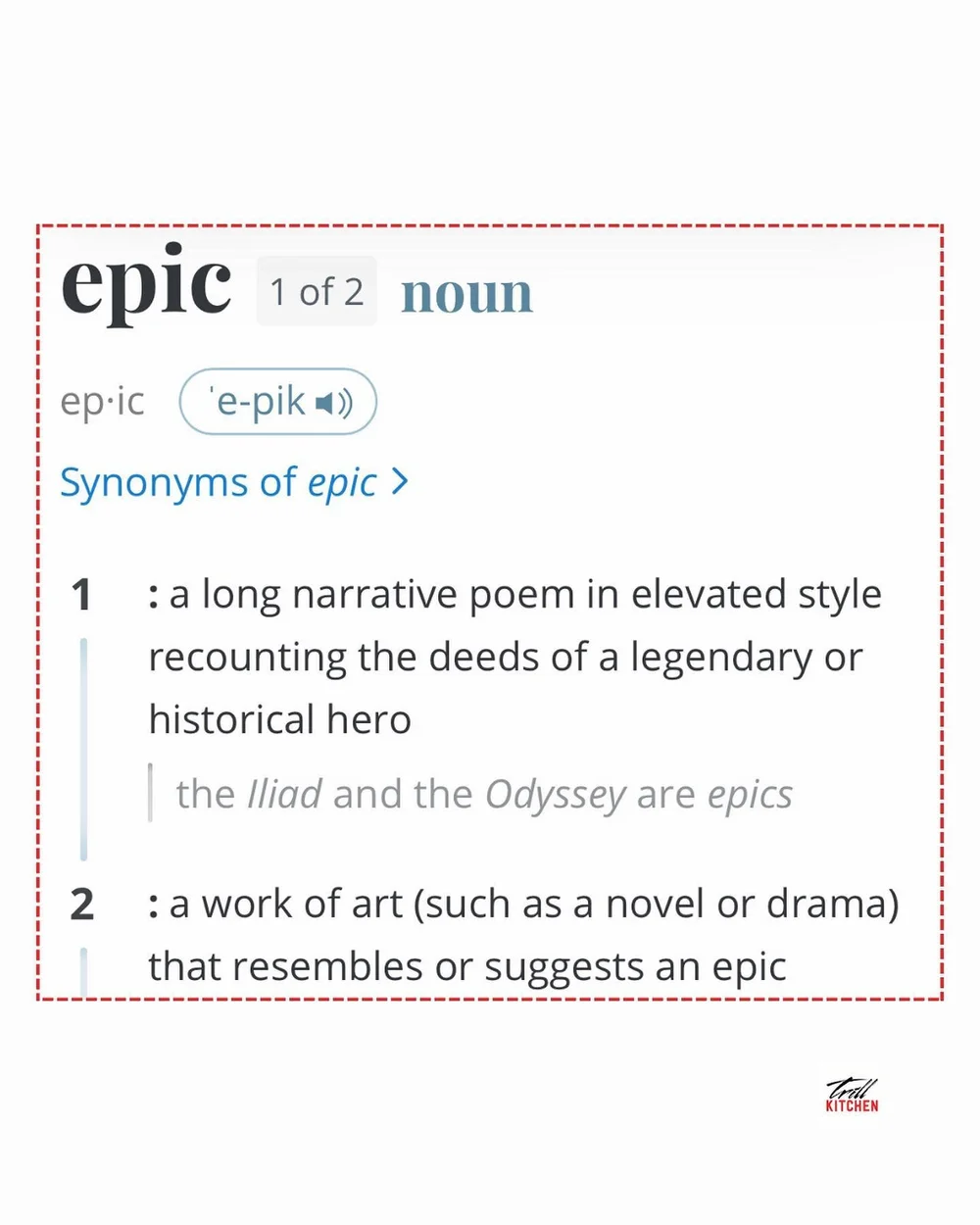 In 2015 I wrote a poem titled &lsquo;Fighting the Mundane is a full time job&rsquo; because it really is. And to break up the monotony of every day life every now and then we need a little spice.

Epics are described as schema changing, elevating wor