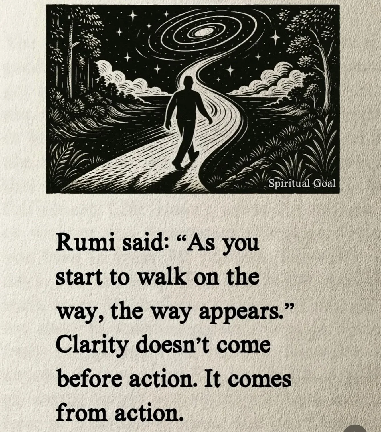 Remembering that the best way to get unstuck is to take a step ✨

#weekdaywisdom #rumi