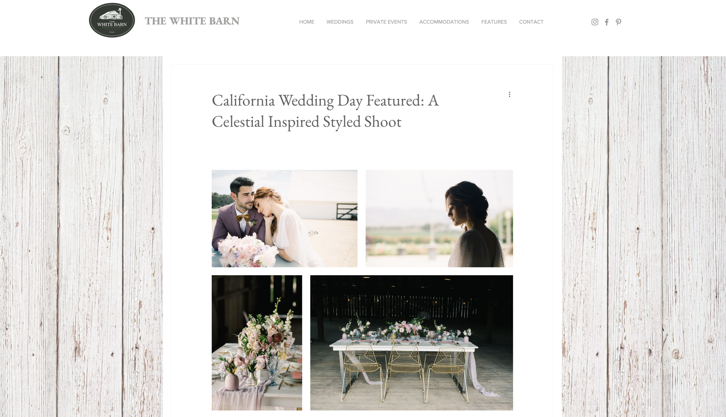 The White Barn Styled Shoot - Featuring Melissa's Custom Dessert Table Design and Model