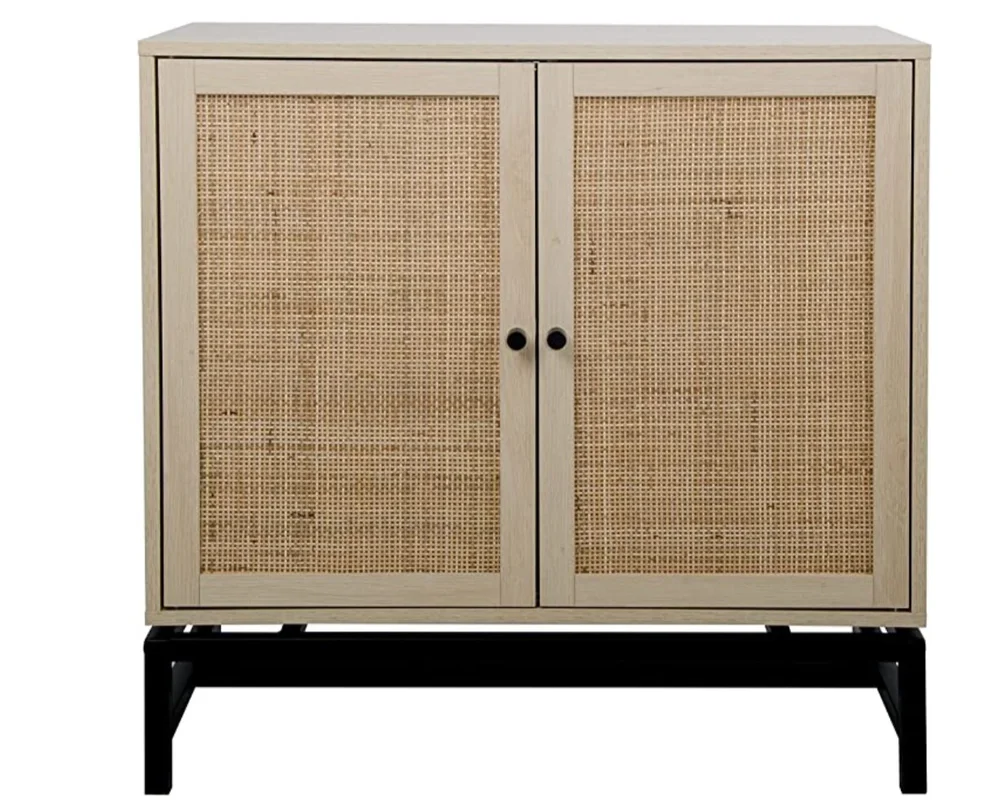Buffet Cabinet with Rattan Elements 