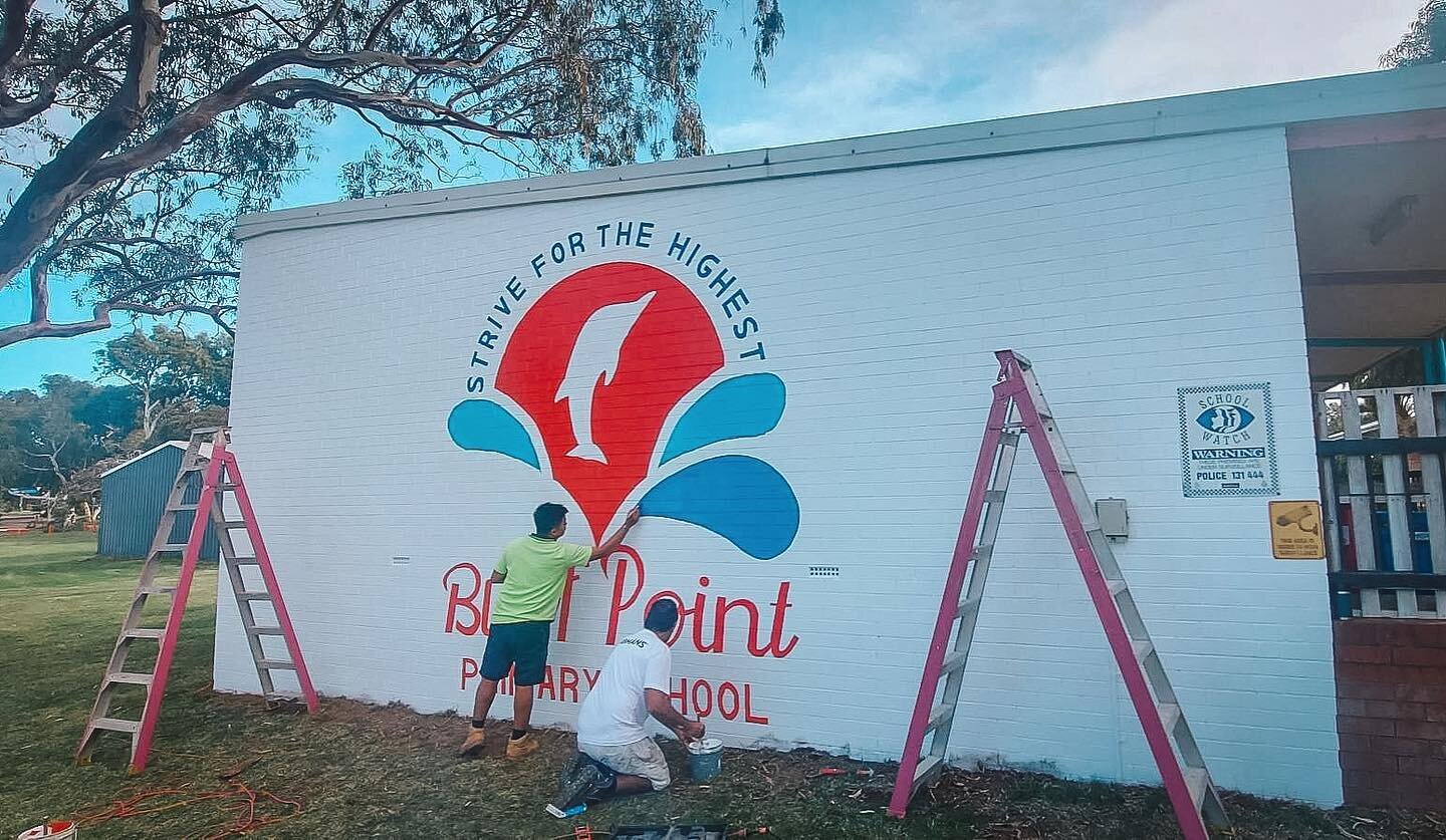 Happy Back to School Day! 
We managed to get this one finished last week just in time to welcome all the kids back to Bluff Point Primary ✌🏼