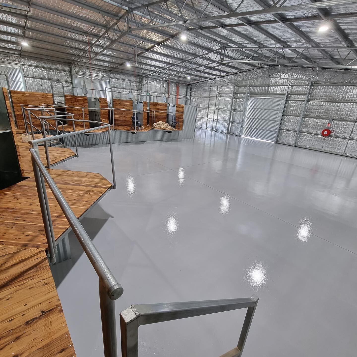 Our specialised concrete flooring team have recently finished this amazing floor at the Muresk Shearing Shed in Northam. 

This is all part of the works to modernise this essential agricultural training facility &amp; we are very proud to be a part o