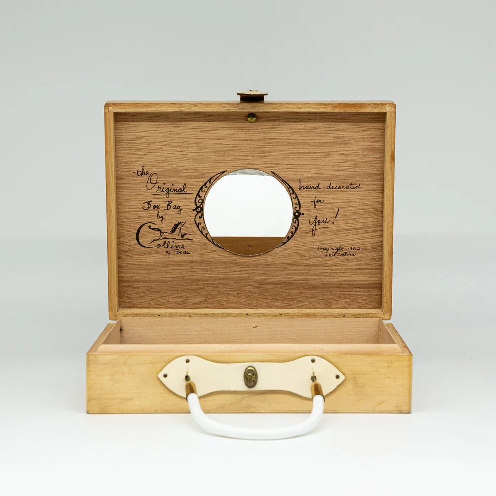 original box bag by collins of texas