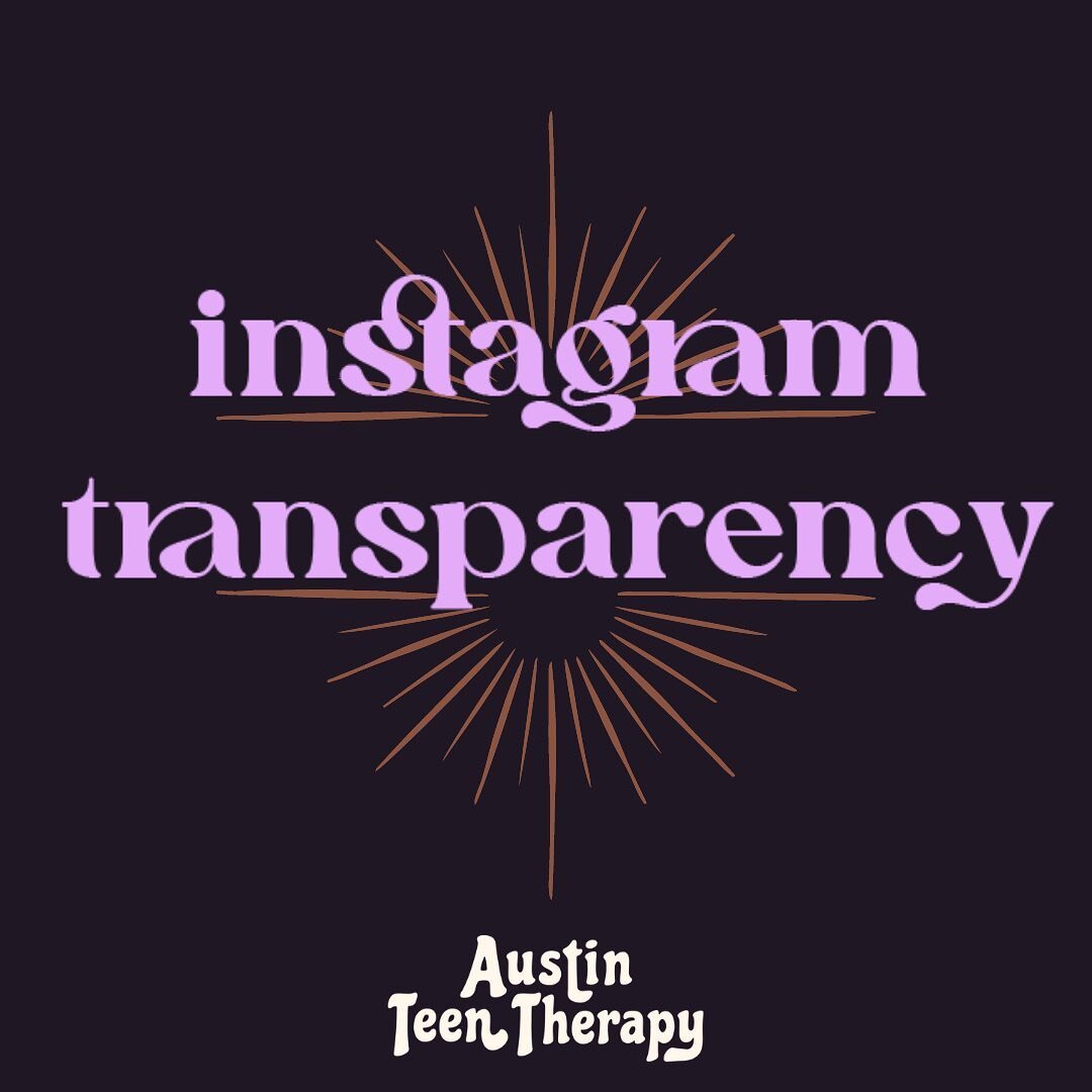 🖤 instagram transparency 🖤
.
In full transparency, I want to name my held identities and the intent of this account so you can be an informed follower. My name is Lindsay and I&rsquo;ve owned and operated Austin Teen Therapy since the summer of 201
