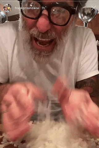    Frank Prisinzano teaches his rabid following how to make the signature dishes of Lil Frankie’s, Supper and Frank Restaurant through IG stories.      