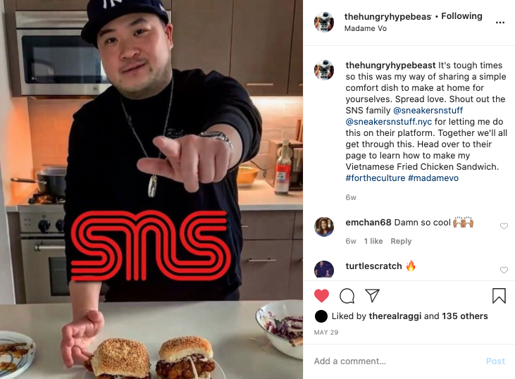    Jimmy Ly partnering with Sneakers N’ Stuff to bring his Vietnamese Chicken sandwich recipe to an audience of sneakerheads.   