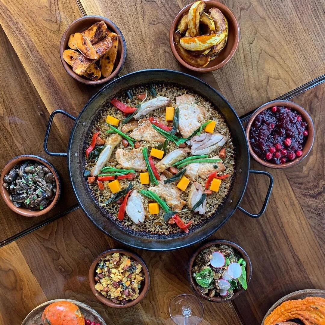 Socarrat Celebrate Thanksgiving with Soccarrat the Spanish way by indulging in a Turkey Paella. The restaurant known for their paella, tapas, Spanish wines and sangrias has prepared a unique at-home feast for you. Orders must be placed by Tuesday, November 24th, delivery is available Wednesday, November 25th from 12pm-9pm. Curbside pickup is an all day option on Wednesday, November 25th and available from 11am-3pm on Thursday, November 26th.