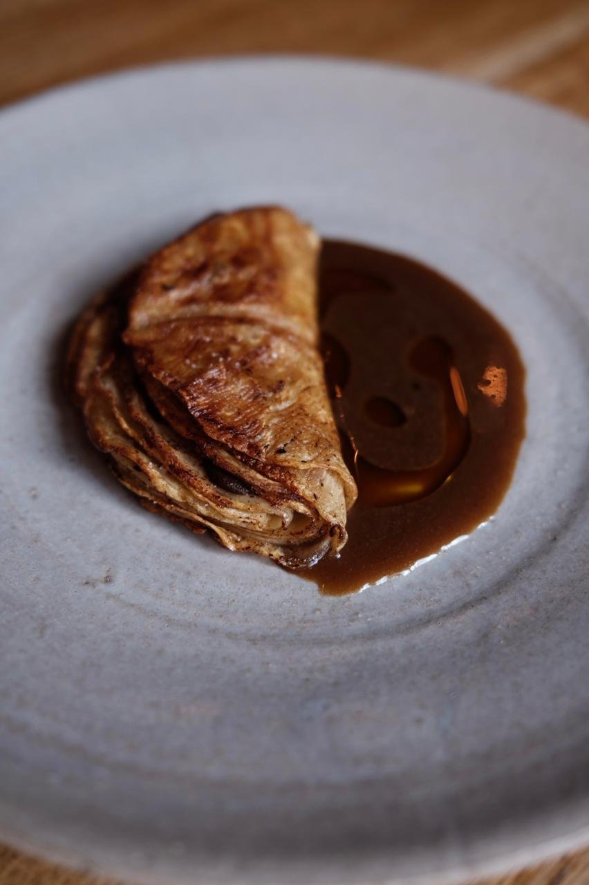  Roasted Celeriac by Chef Mirali Dilbalzi at Fulgurances. (photo by Elena Lysytska) 