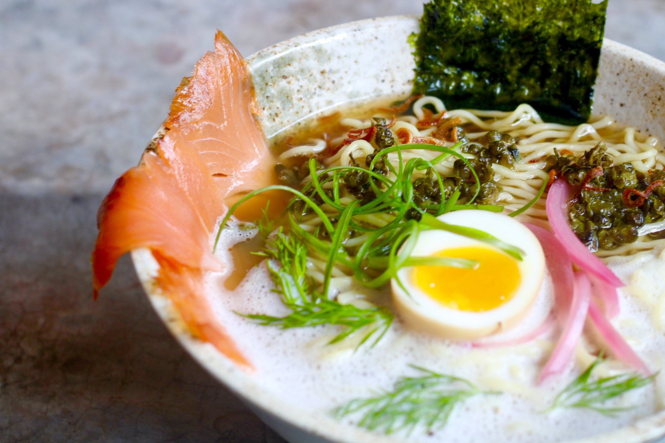  Gravlax ramen 📸: Angela Bankhead ( @abankhead)  