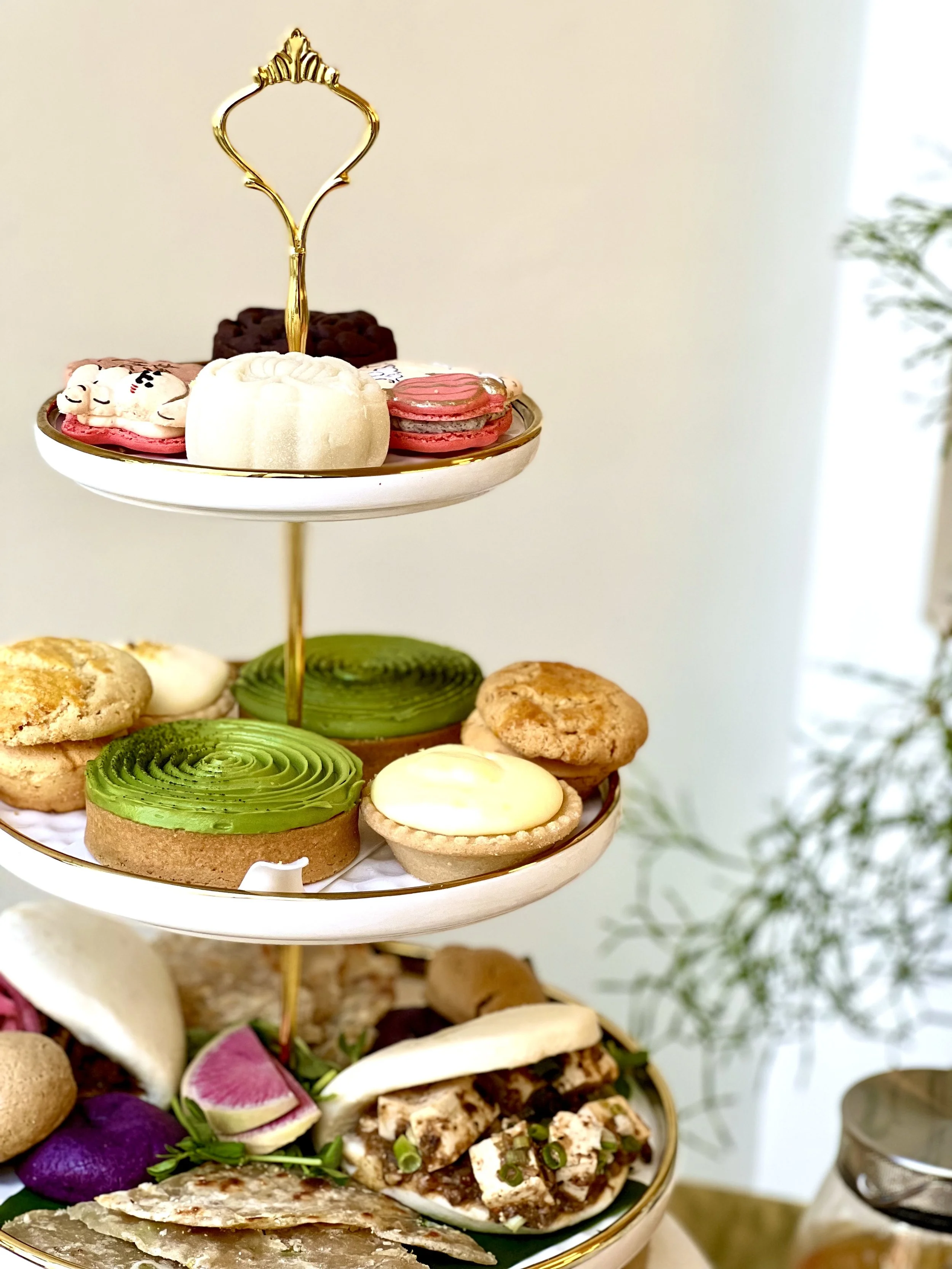  Dessert Tower curated by The Boiis Co. for Afternoon Tsaà. 