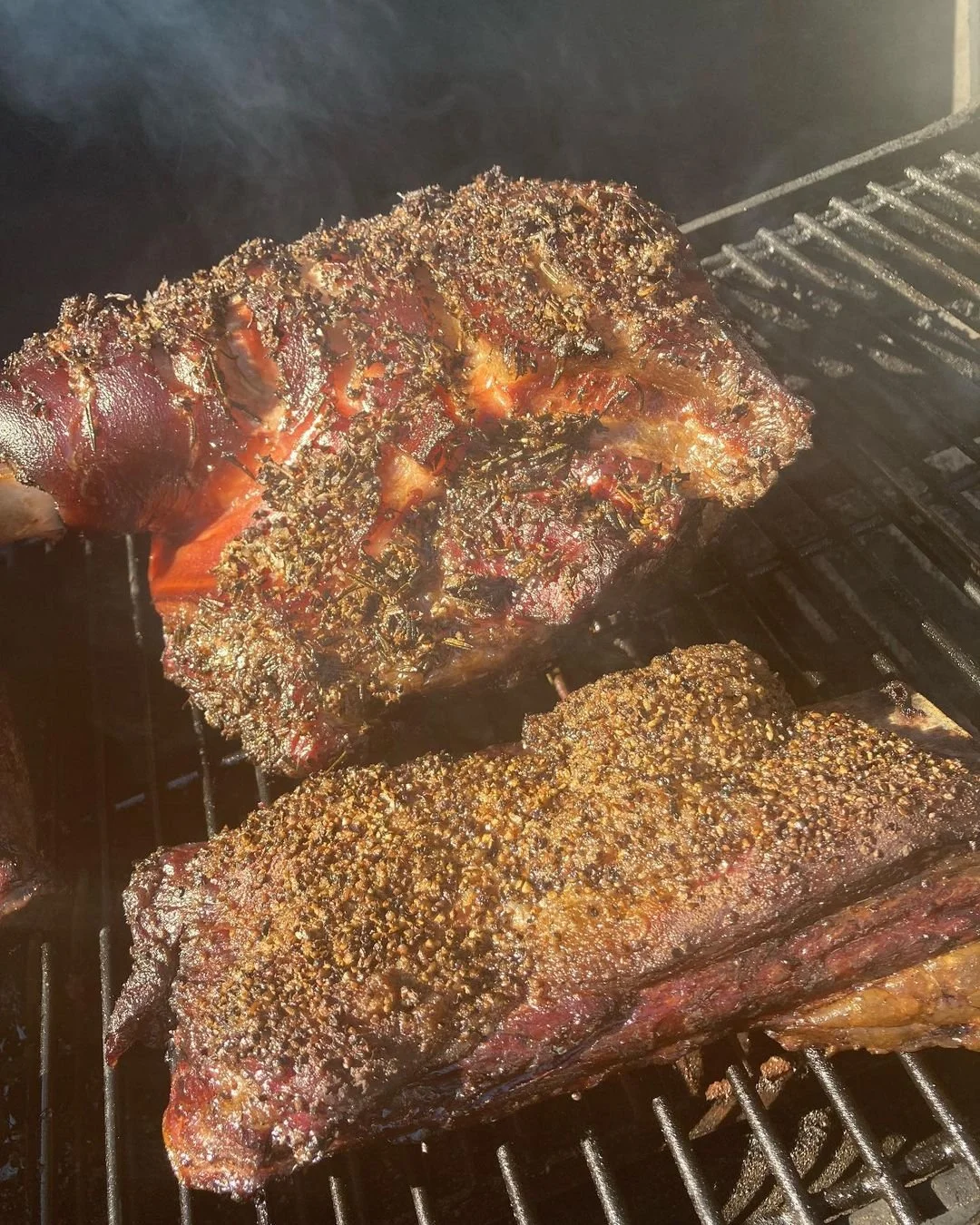  Pork ribs and shoulder by Chef Matthew Thompkins Jr. (photo from @taino.bbq) 