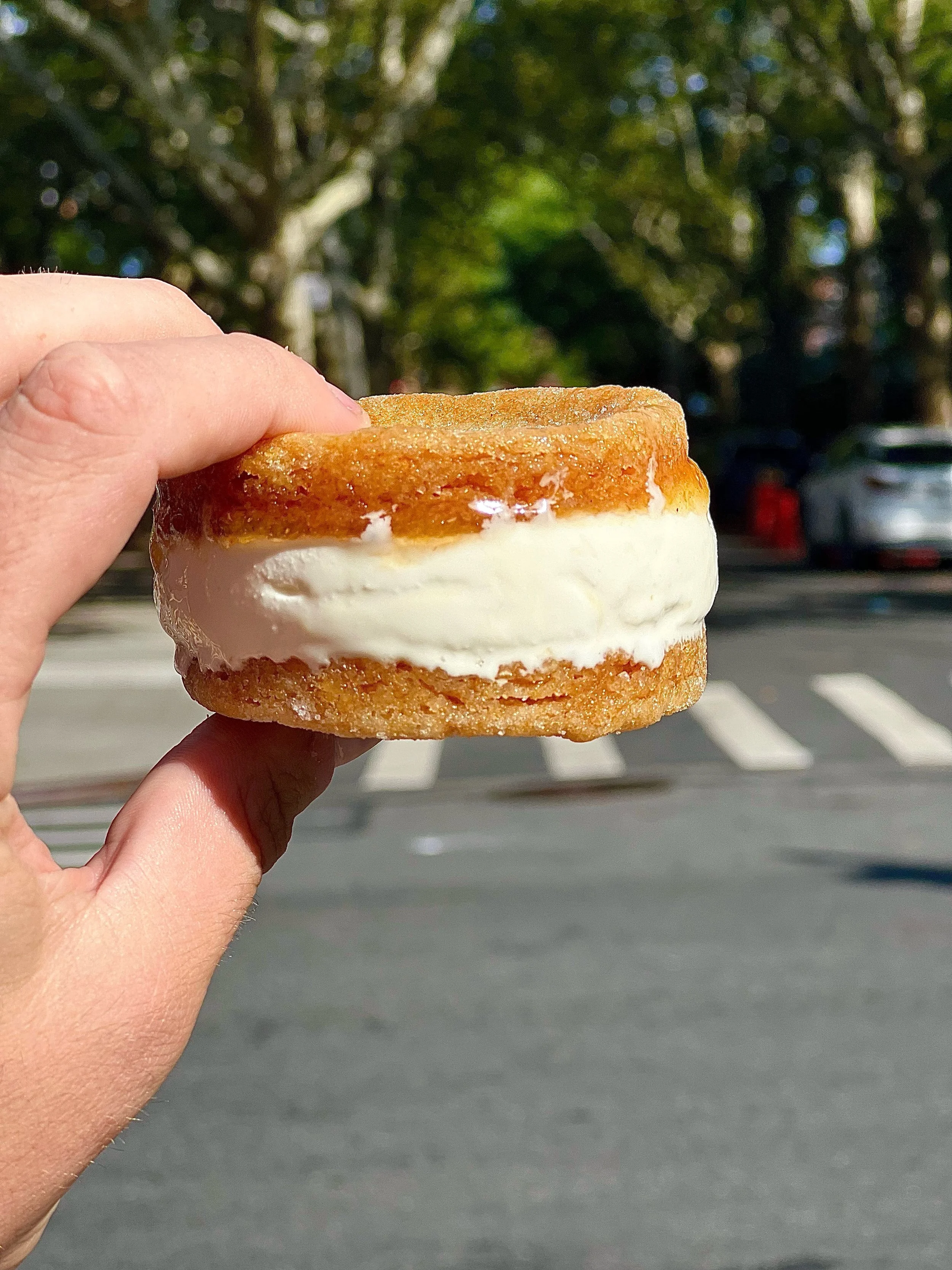  Peach-cardamom Ice Cream Sandwich by  Local Roots  and  Malai  