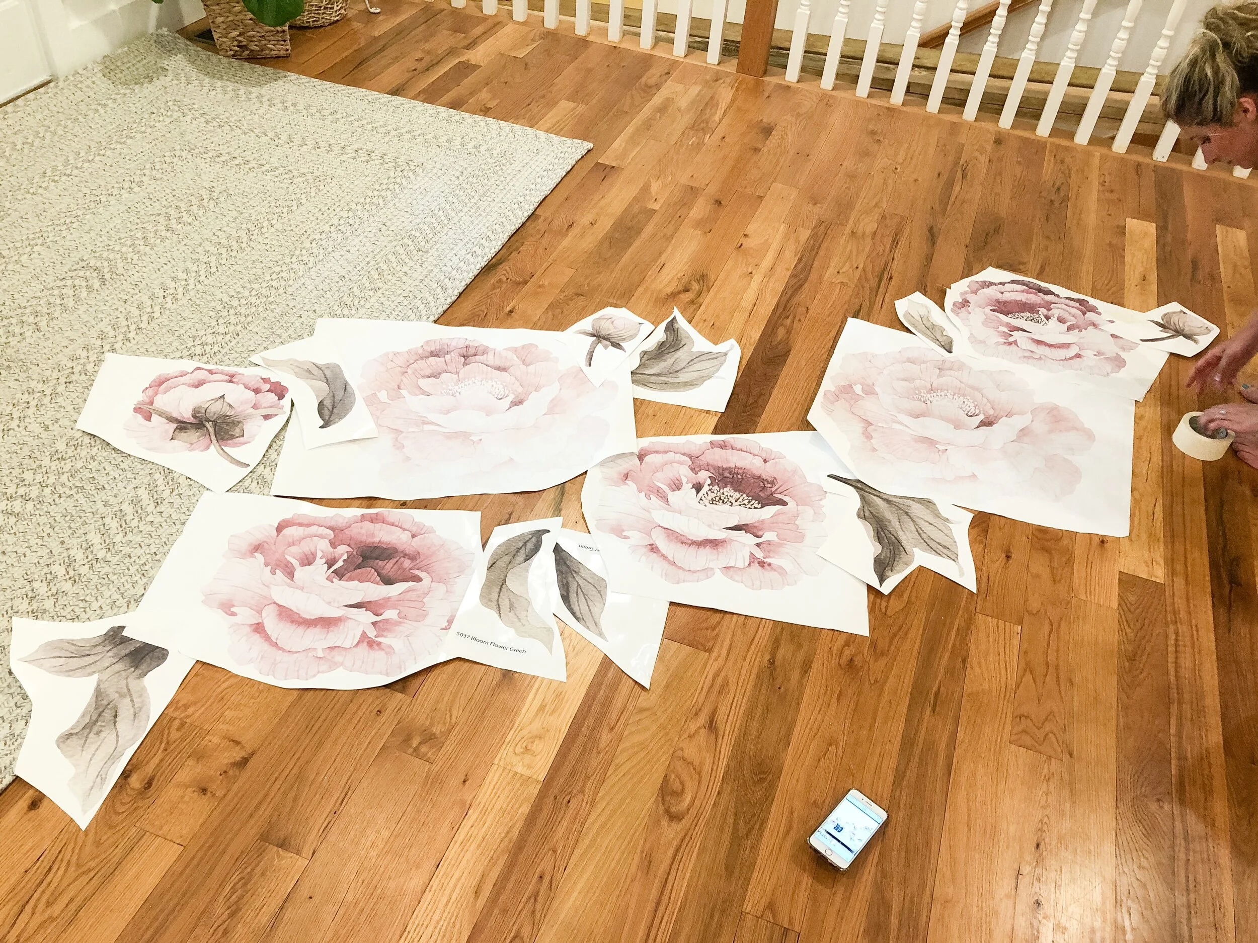 Cut first, rearrange, then peel & stick!