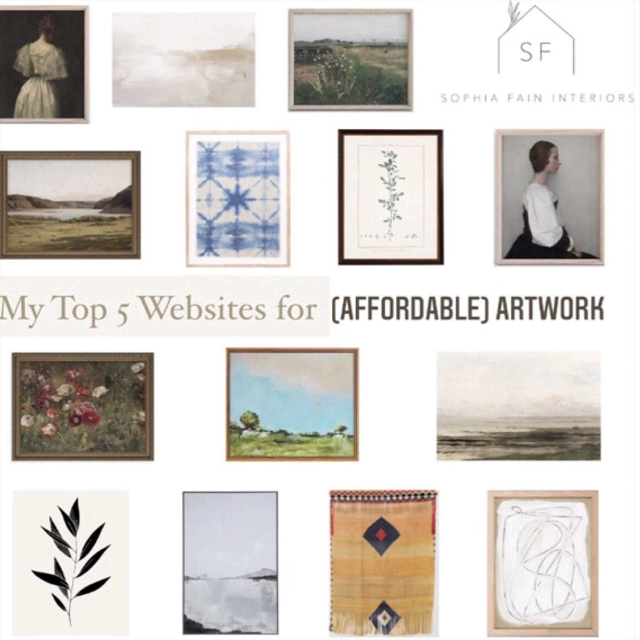 My Top 5 Websites for (Affordable) Artwork