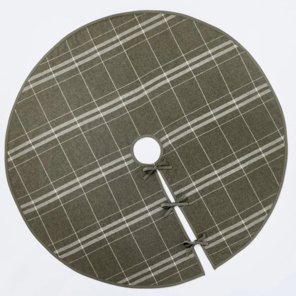 Green Plaid Tree Skirt