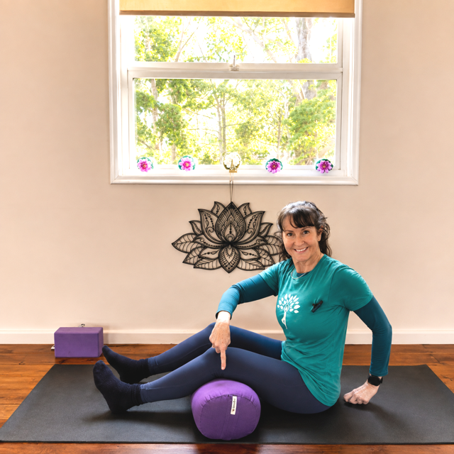 Gentle Seated yoga pose great for over 60 or seniors