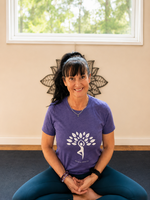 Jodie from Kevala Health sharing healthy ageing, yoga and Pilates guidance for women over 50