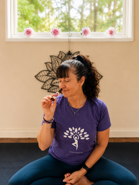 Jodie in her Kevala Health new tee