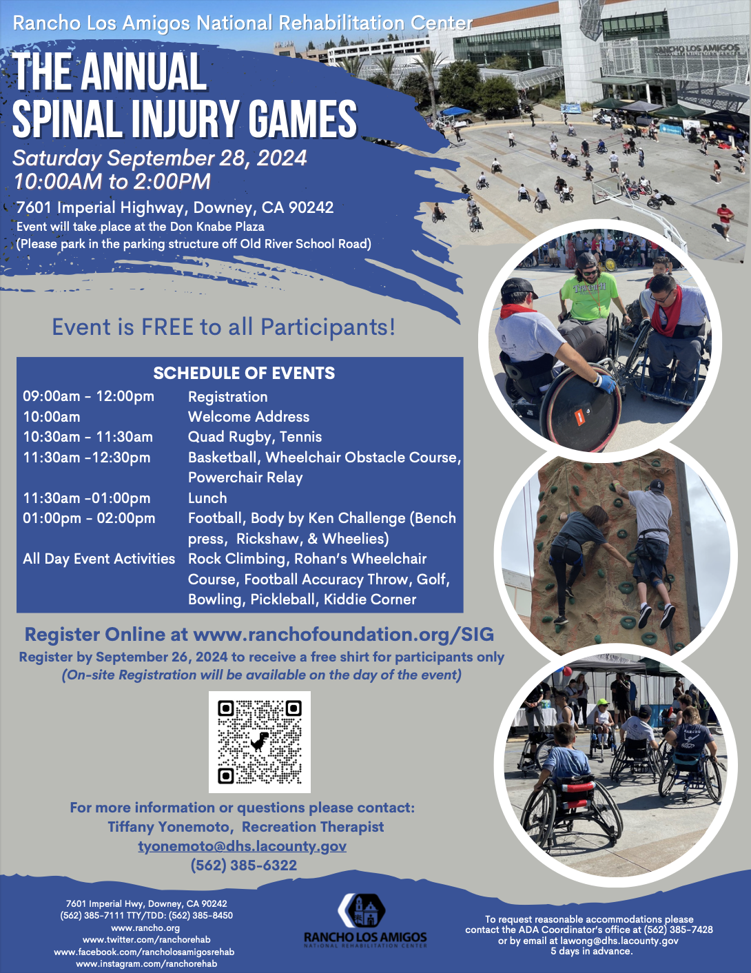Rancho Los Amigos Spinal Injury Games!