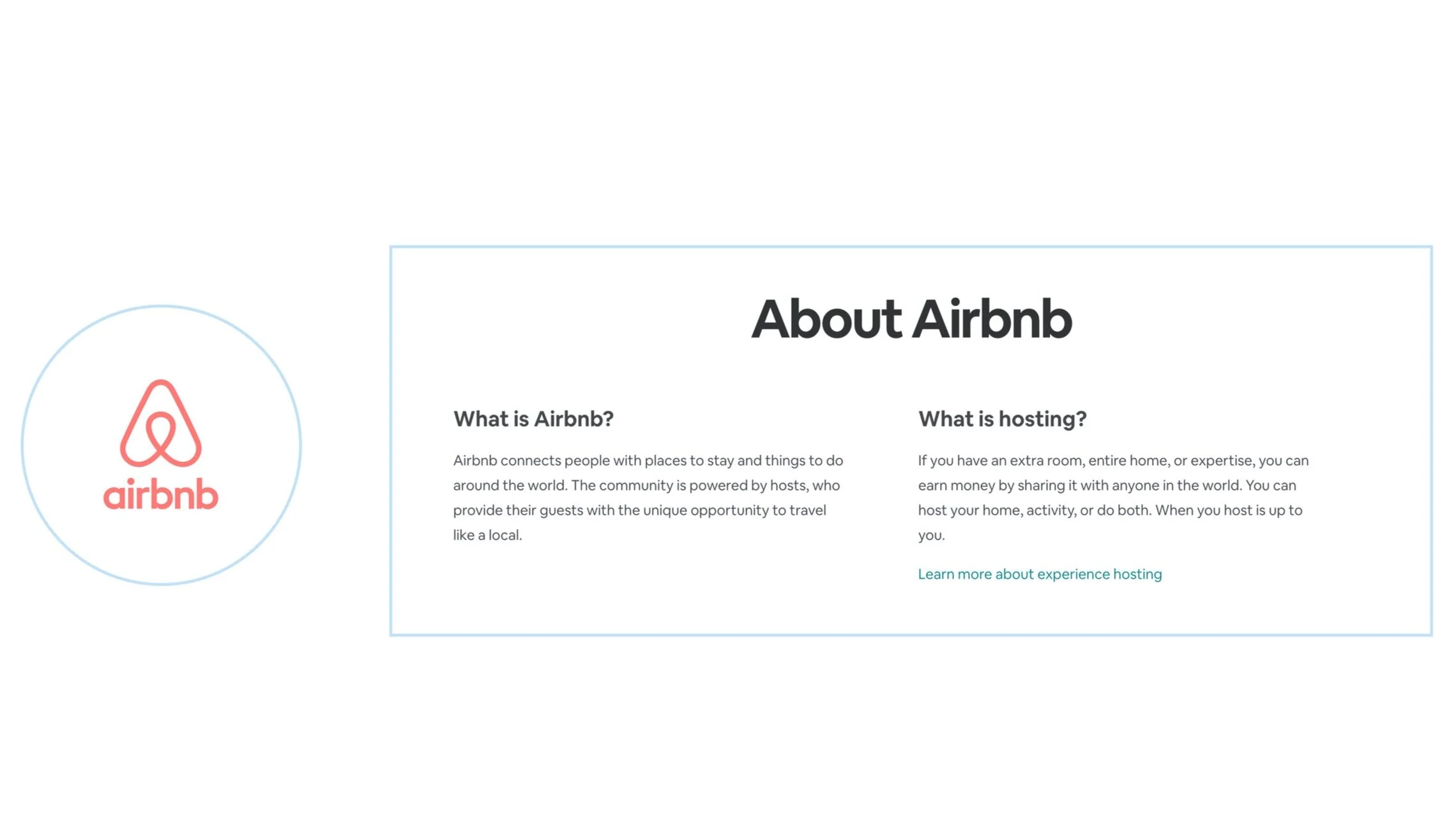 Value Proposition Hierachy:Platforms such as Airbnb, use minimal hierachy to convey their value proposition, this gradually conveying useful information, while avoiding information overload.