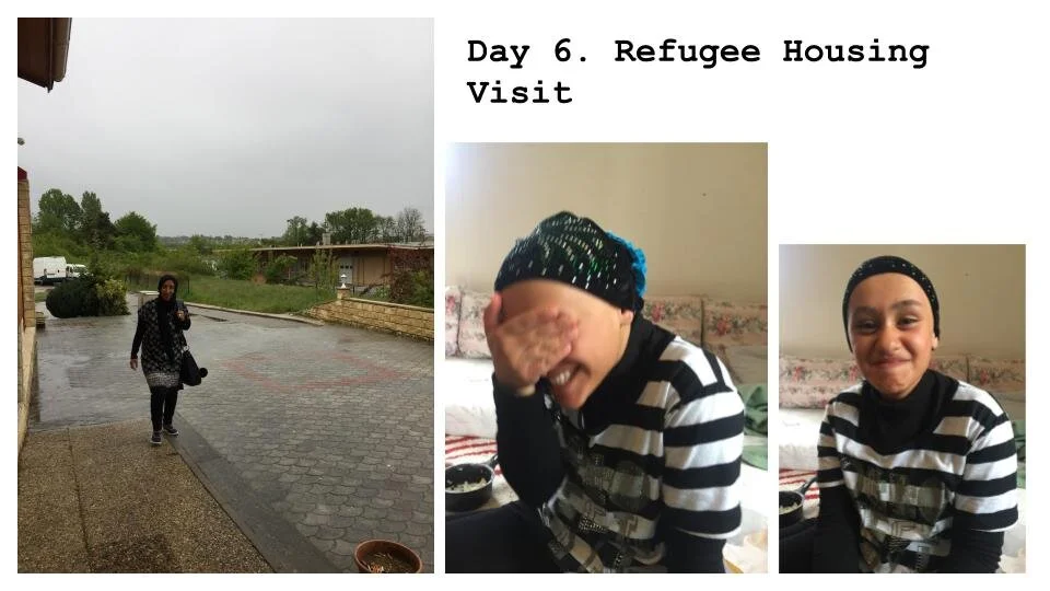 Families and children refugees live in large communal housing across areas of Geneva. They hold community events to engage and immerse, especially the children into the language and culture of Geneva. 