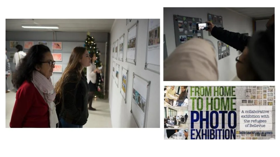 The Outcome: We exhibited our work at an annual event we named 'From Home to Home'

We united with the local community, university, and non-profit to engage refugees and display their work.