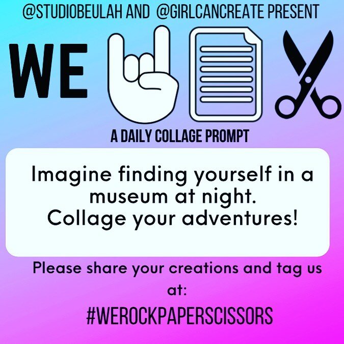 Have fun! More prompts on Monday!

#WeRockPaperScissors #collage #collageart #collageartists #dailycollage #girlcancreate #studiobeulah #hamont #paperart #vintage #vintagepaper #collagecommunity #collageart  #collageartwork #c_expo #collagecollective