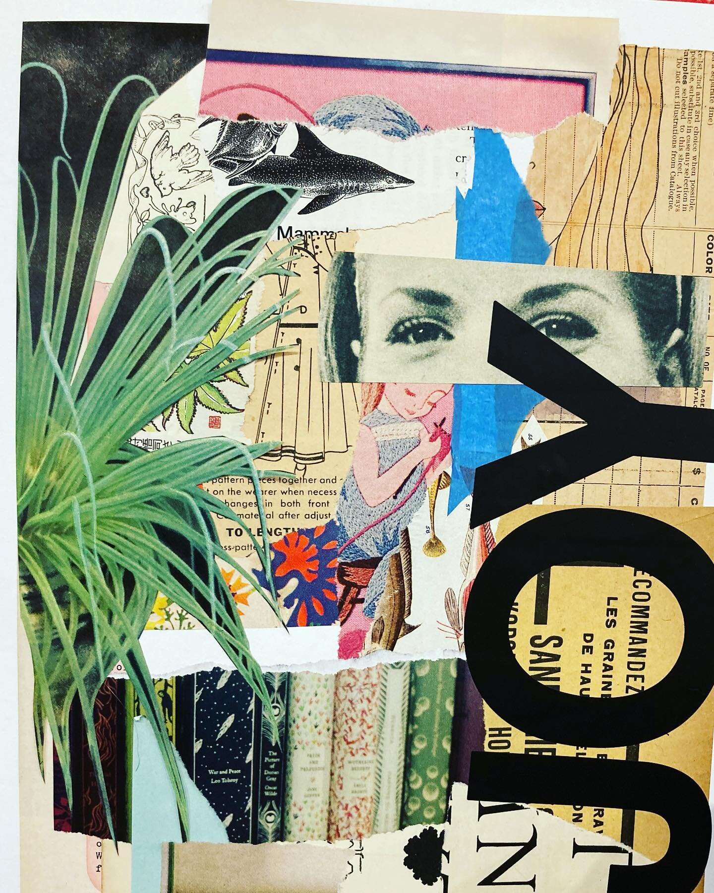 Day four of @februllage ! It&rsquo;s neat to find ways how to deal with collage prompts that don&rsquo;t super inspire an ideas immediately. This one was created quickly which just felt like an improvised piece. I find the ability to do both quickly 