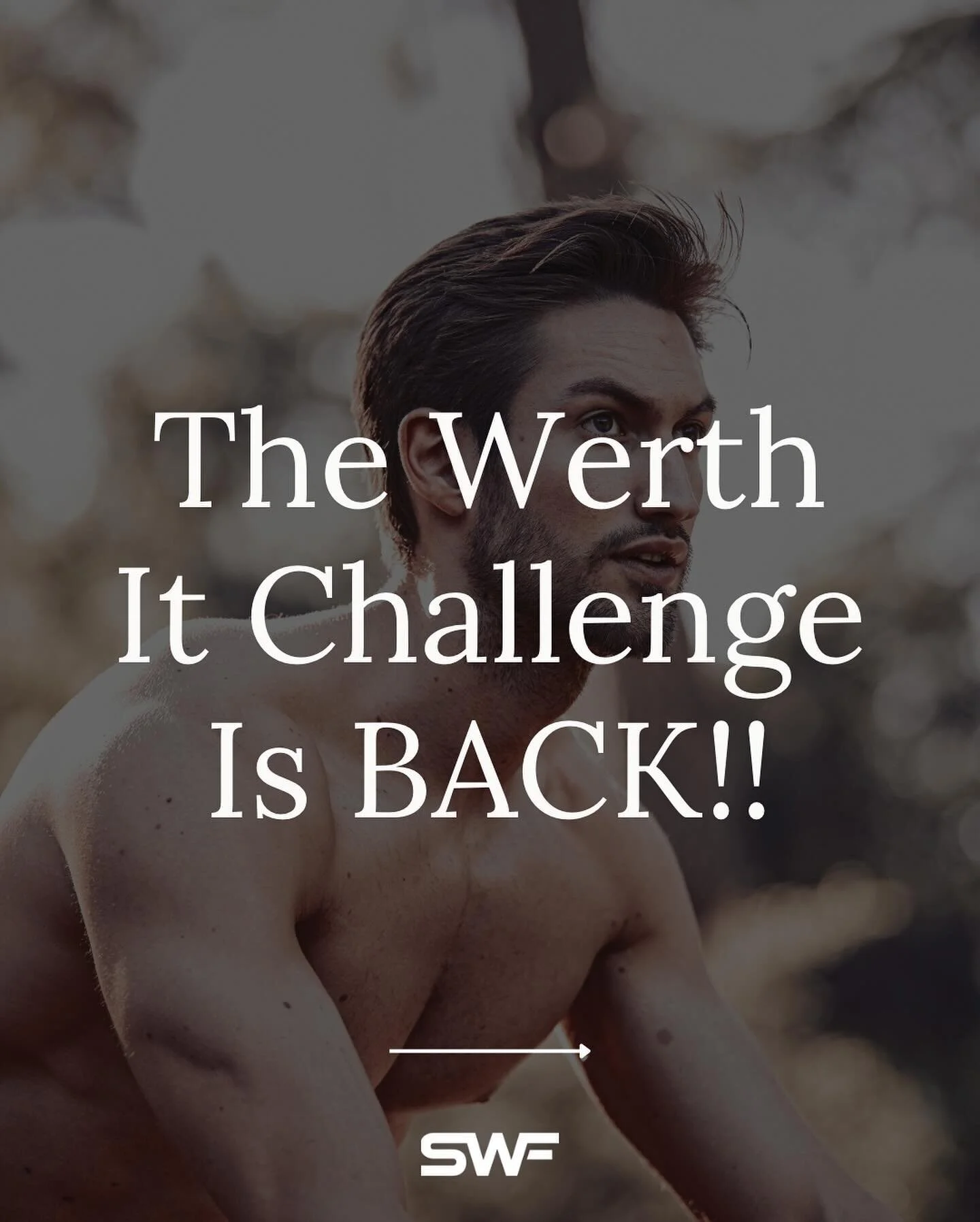 The Werth It Challenge starts NEXT WEEK!! 😱🤩✨💪🏼

This is going to be amazing!!! Your goal is to get to 300 points in 90 days through weights, cardio, nutrition and PR&rsquo;s!

The SWF App is built PERFECTLY to help you accomplish your goals, tra